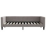 vidaXL Lit de jour avec lit gigogne taupe 90x200 cm tissu