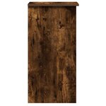 vidaXL Bureau avec étagères chêne fumé 84x40x78 cm bois d'ingénierie