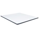 vidaXL Sommier à lattes de lit Gris foncé Tissu 200x200 cm