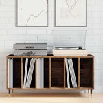 vidaXL Meuble à vinyles Bois ancien 100 x 38 x 48 cm Bois d'ingénierie
