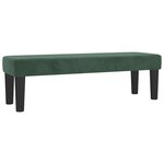 vidaXL Sommier à lattes de lit et matelas Vert foncé 140x190cm Velours