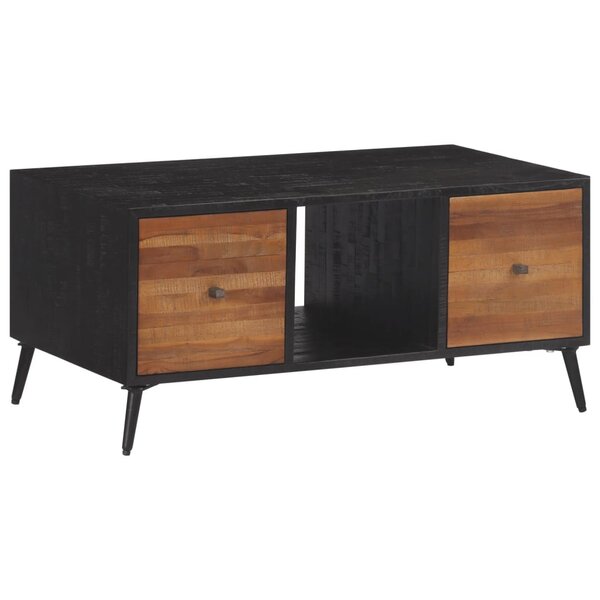 vidaXL Table basse 90x50x41 cm teck de récupération massif