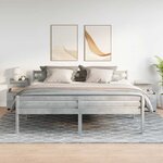 vidaXL Tables de chevet 2 pièces avec 2 tiroirs Gris béton 40 x 36 5 x 62 cm