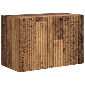 vidaXL Meuble TV mural Bois Ancien 59 5 x 31 x 40 cm Bois d'ingénierie
