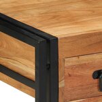 vidaXL Cabinet de chevet 2 Pièces 40 x 40 x 50 cm Bois d'acacia massif