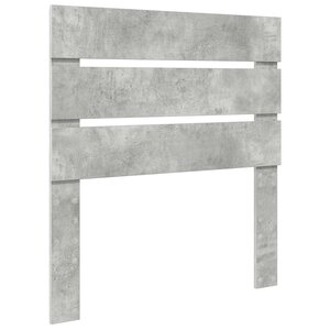 vidaXL Tête de lit Gris béton 80 cm Bois d'ingénierie