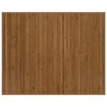 vidaXL Tapis rectangulaire marron 80x100 cm bambou