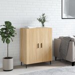 vidaXL Buffet chêne sonoma 69 5x34x90 cm bois d'ingénierie