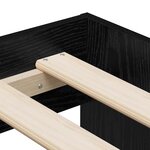 vidaXL Cadre de Lit Chêne Noir 90x200 cm