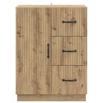vidaXL Buffet Chêne artisanal 66 x 34 5 x 87 cm Bois d'ingénierie