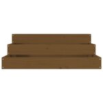 vidaXL Jardinière Marron miel 78x78x27 cm Bois massif de pin