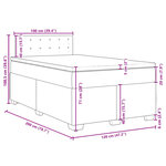 vidaXL Sommier à lattes de lit matelas Noir 120x200 cm Similicuir