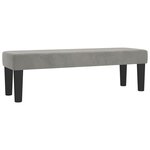 vidaXL Sommier à lattes de lit et matelas Gris clair 160x200cm Velours