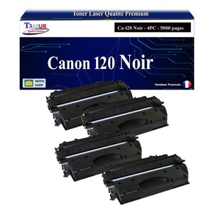 T3AZUR -4x Toners compatibles avec Canon 120 (2617B001) pour Canon IMAGECLASS D1120  D1150  D1170  D1180  D1320  D1350  D1370