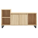 vidaXL Meuble TV Chêne sonoma 100x35x55 cm Bois d'ingénierie