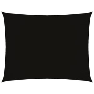 vidaXL Voile de parasol tissu oxford rectangulaire 2 5x4 m noir