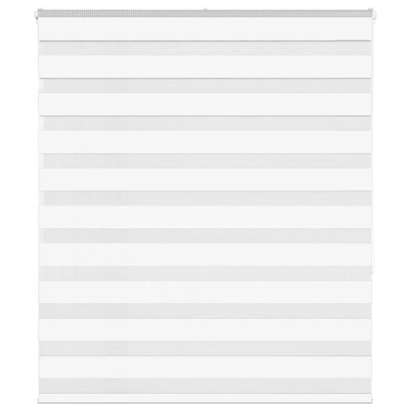 vidaXL Store zèbre blanc 130x150 cm largeur du tissu 125 9cm polyester