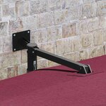 vidaXL Parasol de jardin Rouge et Noir 248.5 x 247.5 x 160 cm