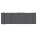 vidaXL Coussin de chaise longue anthracite mélangé 186x58x4 cm tissu