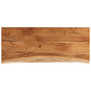 vidaXL Dessus de table 110x40x2 5 cm rectangulaire bois massif acacia