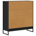 vidaXL Bibliothèque Chêne noir 80 x 30 x 155 cm Bois d'ingénierie