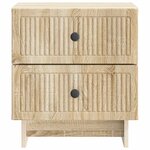 vidaXL Cabinet de chevet avec tiroir Chêne Sonoma 43 x 34 5 x 47 5 cm