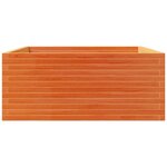 vidaXL Jardinière cire marron 110x110x49 5 cm bois de pin massif