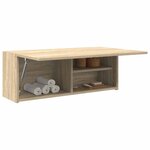 vidaXL Armoire murale de bain chêne sonoma 80x25x30 cm bois ingénierie