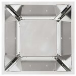 vidaXL Jardinière sur pilier   bol de 35x35x73 cm en acier galvanisé.