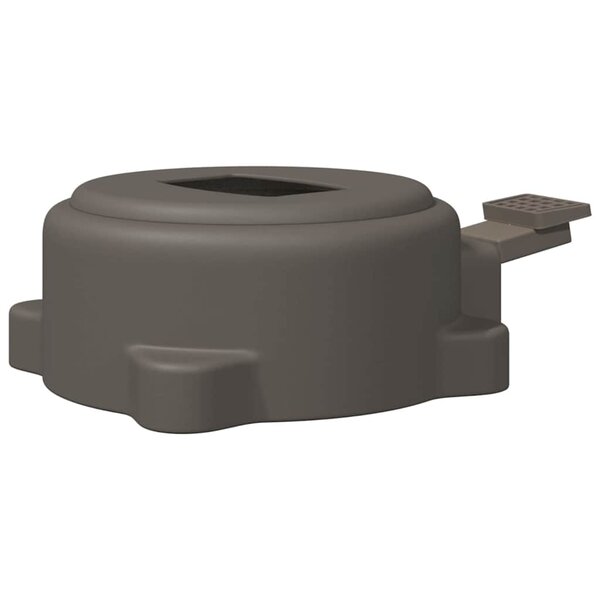 vidaXL Pédale Pivotante à 360 Degrés Argent 21 5 x 14 x 6 cm Acier