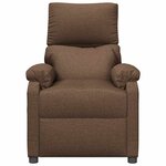 vidaXL Fauteuil de massage Marron Tissu