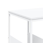 vidaXL Table d'appoint Blanc 55x36x59 5 cm Bois d'ingénierie