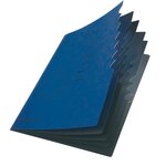 Trieur easyorga A4 en carton 7 compartiments + élastiques Bleu HERLITZ