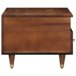 vidaXL Table basse marron miel 80 x 54 x 40 cm bois de manguier massif