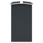 vidaXL Abri de stockage à bois Acier galvanisé 172x91x154cm Anthracite
