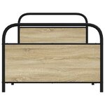 vidaXL Cadre de lit sans matelas 90x190cm chêne sonoma bois ingénierie