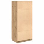 vidaXL Garde-robe chêne artisanal 80x52x180 cm bois d'ingénierie