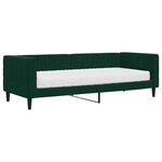 vidaXL Lit de jour avec matelas vert foncé 80x200 cm velours