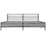 vidaXL Cadre de lit sans matelas sonoma gris 180x200 cm