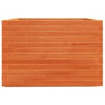 vidaXL Jardinière cire marron 70x70x49 5 cm bois de pin massif