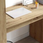 vidaXL Bureau chêne artisanal 113 x 54 x 120 cm Bois d'ingénierie