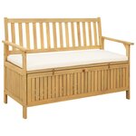 vidaXL Banc de rangement 2 -Seater 120 x 63 x 84 cm Rectangulaire