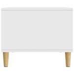 vidaXL Table basse Blanc 90 x 50 x 40 cm Bois d'ingénierie