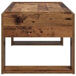 vidaXL Table basse Bois ancien 110 x 50 x 41 cm Bois d'ingénierie