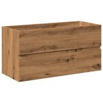 vidaXL Armoire lavabo avec bassin intégré chêne artisanal