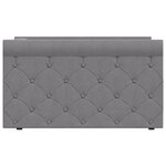 Vidaxl lit avec éclairage usb gris clair tissu 90x200 cm