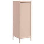 vidaXL Buffet haut rose 39x35x103 5 cm acier