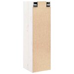 vidaXL Armoire murale Blanc 30x30x100 cm Bois de pin massif