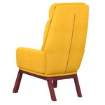 vidaXL Chaise de relaxation Jaune moutarde Tissu