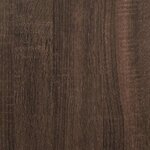 vidaXL Meuble TV chêne marron 80x34 5x40 cm bois d'ingénierie et métal